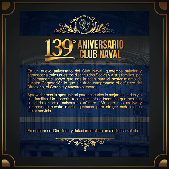 139° Aniversario Club Naval