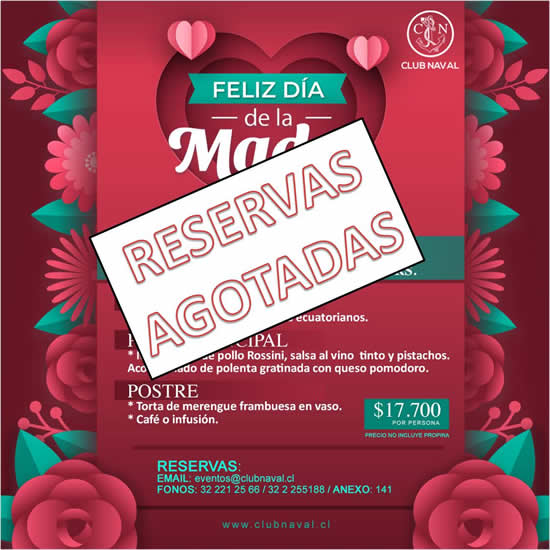 Reservas agotadas