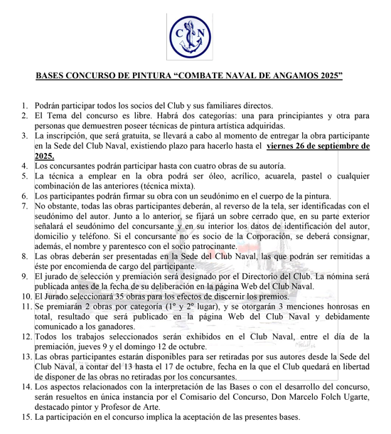 Bases Concurso de Pintura - 2025