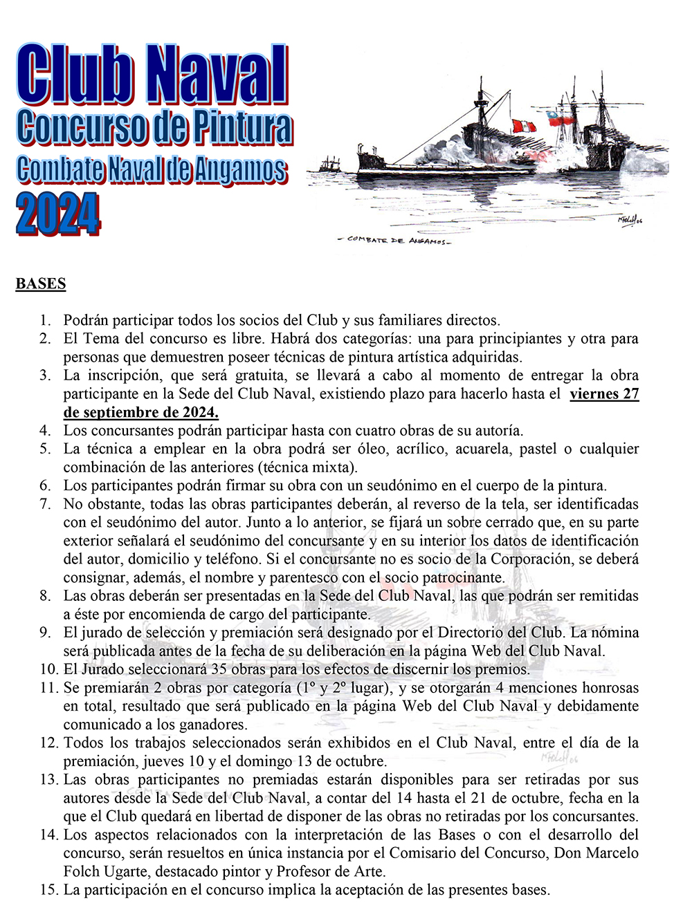 Bases Concurso de Pintura 2024
