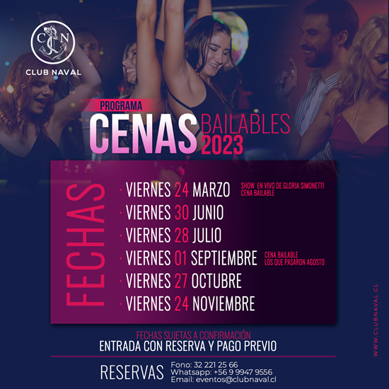 CENA FECHAS 1080