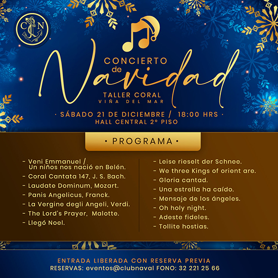 Concierto de Navidad Taller Coral