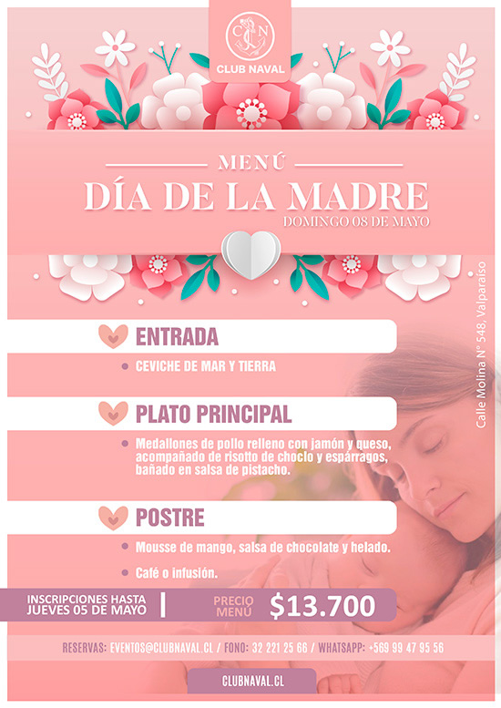 Menú Día de la Madre