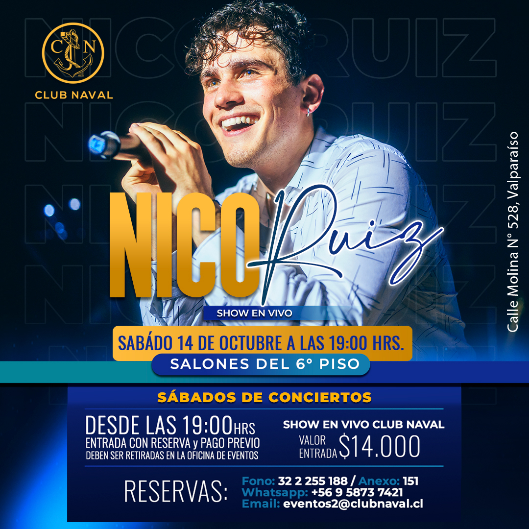 FLYER NICO RUIZ SAB.14.10