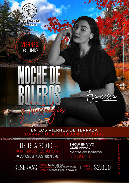 Noche de Boleros y Nostalgia con Francisca