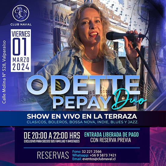 Viernes 01 - Odette Pepay Duo