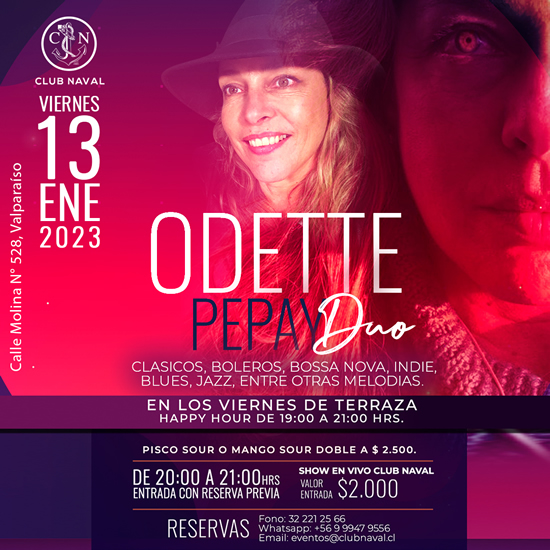 Odette Pepay Duo - 13 de enero 2023