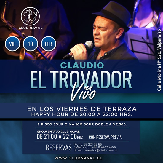 Claudio el Trovador en Vivo