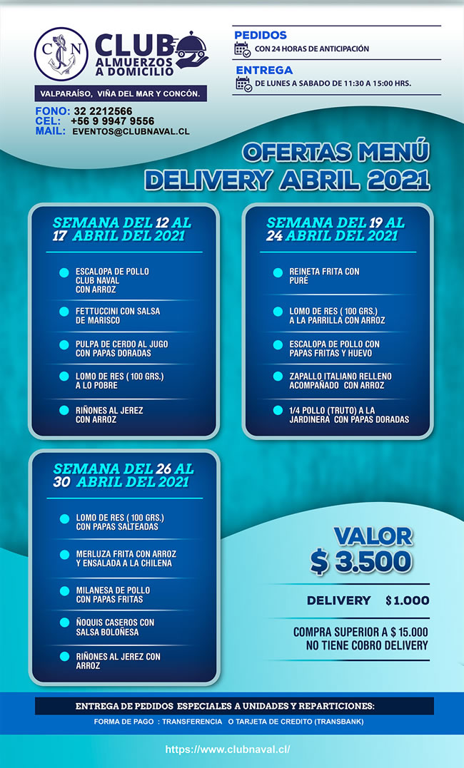 Delivery Abril 2021