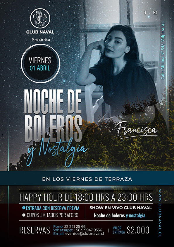 Noche de Boleros y Nostalgia con Francisca