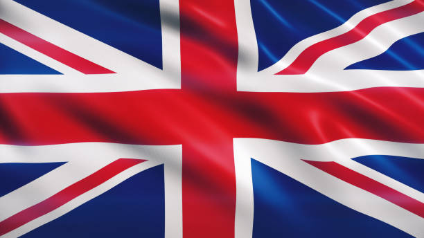 3d render United Kingdom Flag (Close-up)
