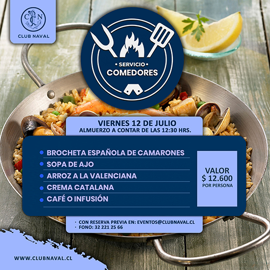 Almuerzo Especial Viernes 12