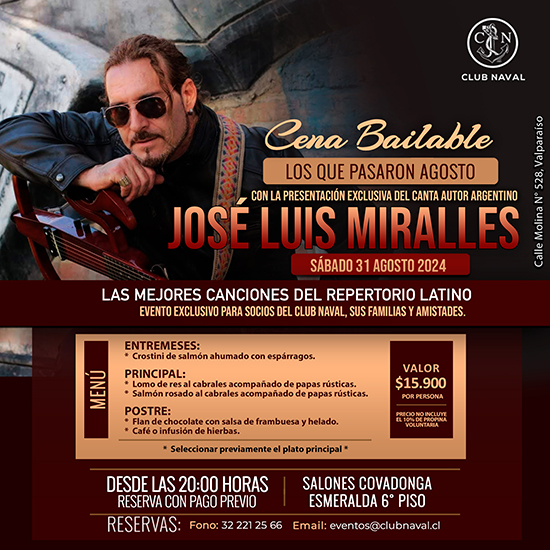 Cena Bailable. Los que pasaron Agosto