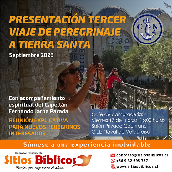 Presentación tercer viaje de peregrinaje a Tierra Santa - Septiembre 2023