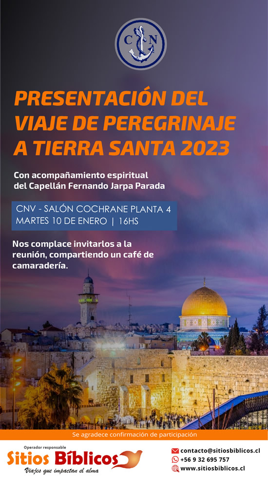 Presentación del viaje de peregrinaje a Tierra Santa 2023