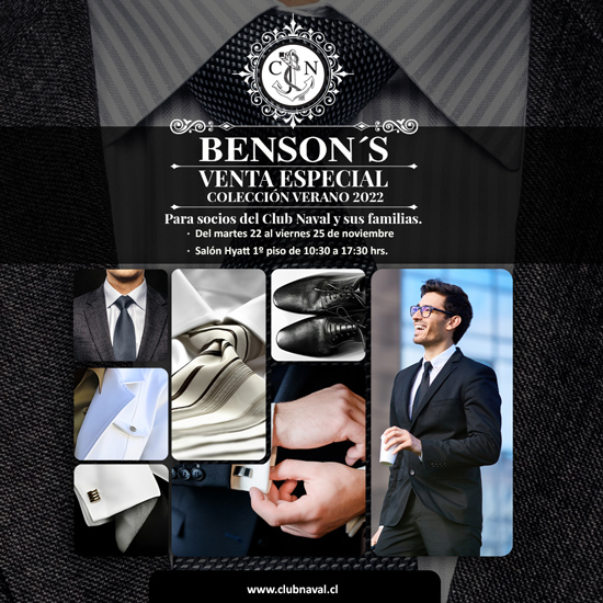Benson's Venta Especial Colección Verano 2022
